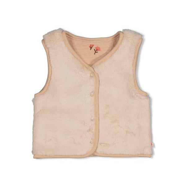 Feetje Omkeerbaar fake fur gilet - Forest Garden