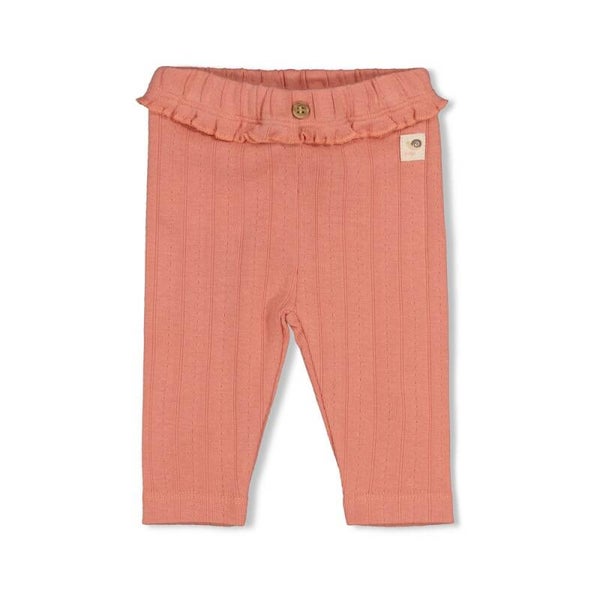 Feetje Legging pointelle rib - Forest Garden