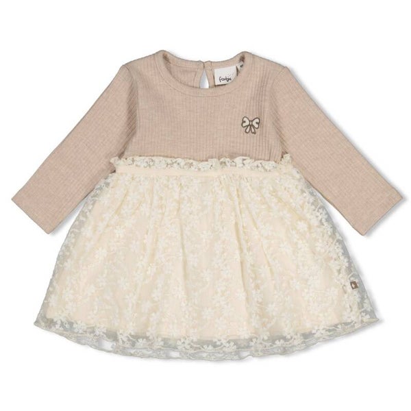 Feetje Jurk met geborduurd tule - Dress to Impress