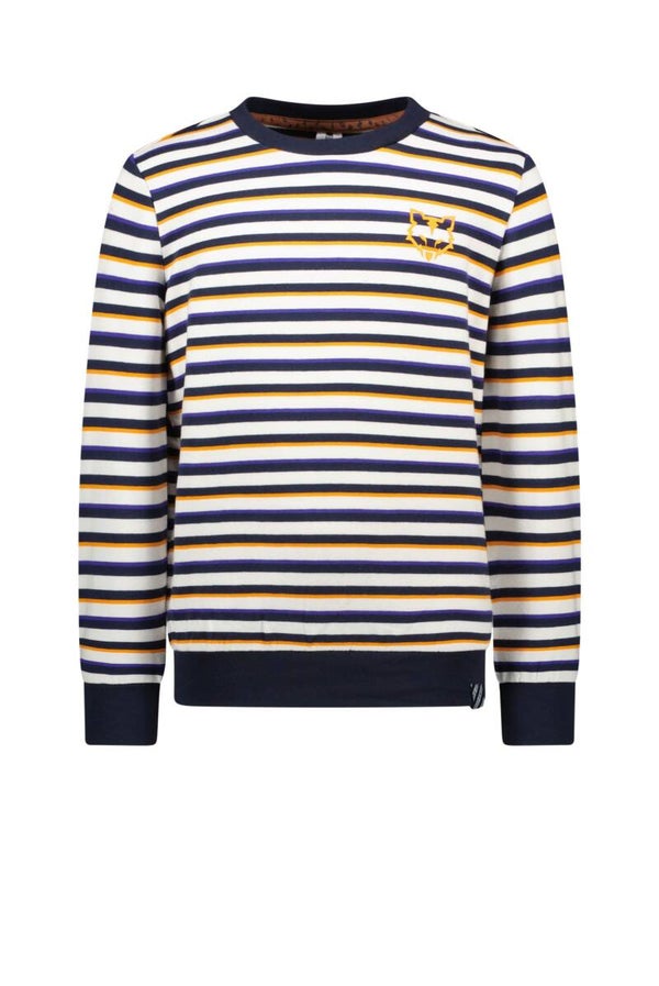 -70%  B.Nosy Donkerblauwe gestreepte sweater