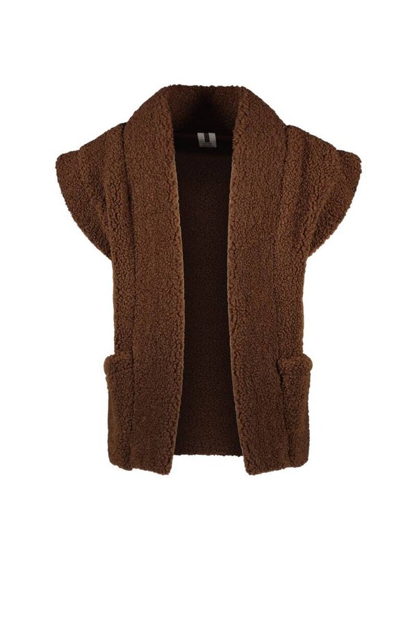 -50%  B.Nosy Bruine teddy gilet Diante