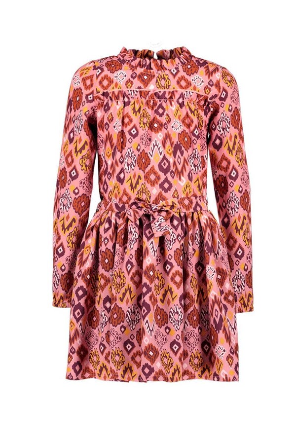 -50% B.Nosy Oudroze jurk met print Pixie