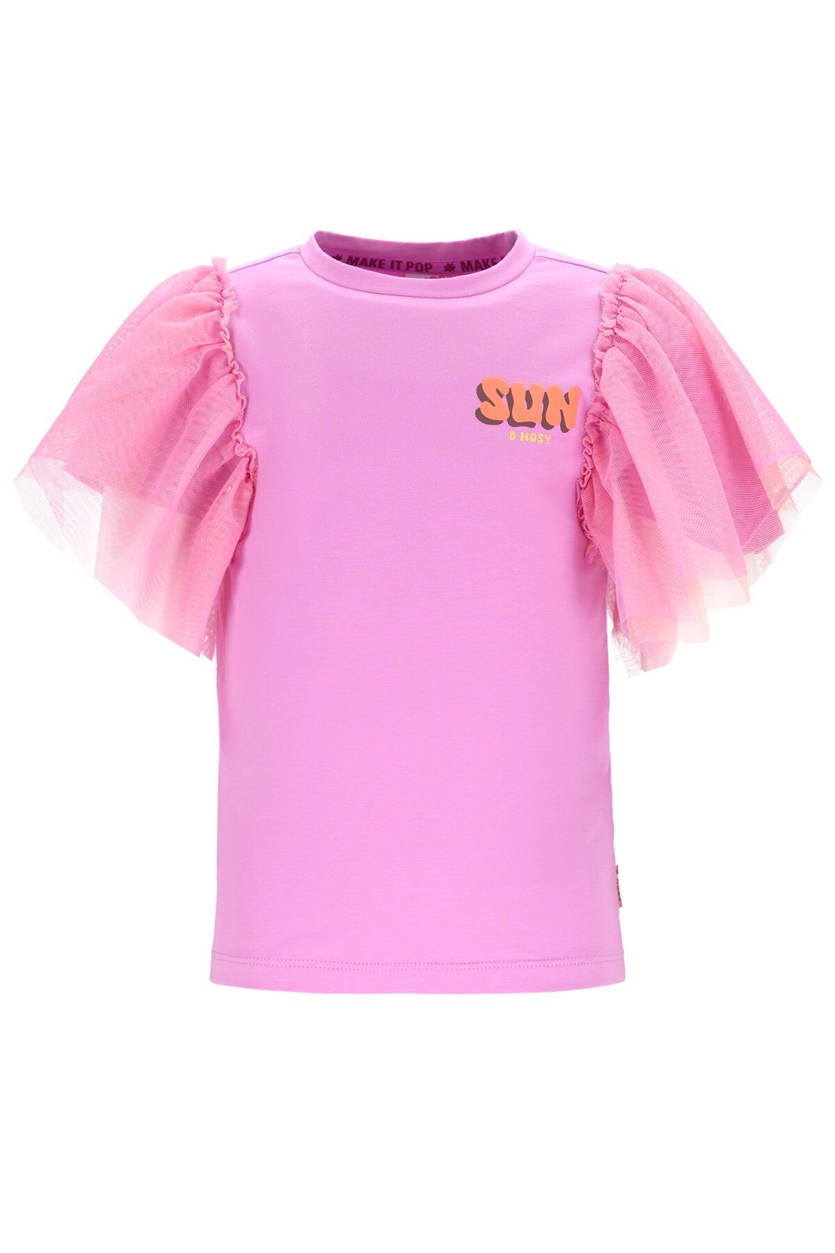 B.Nosy Roze t-shirt met tule Tora