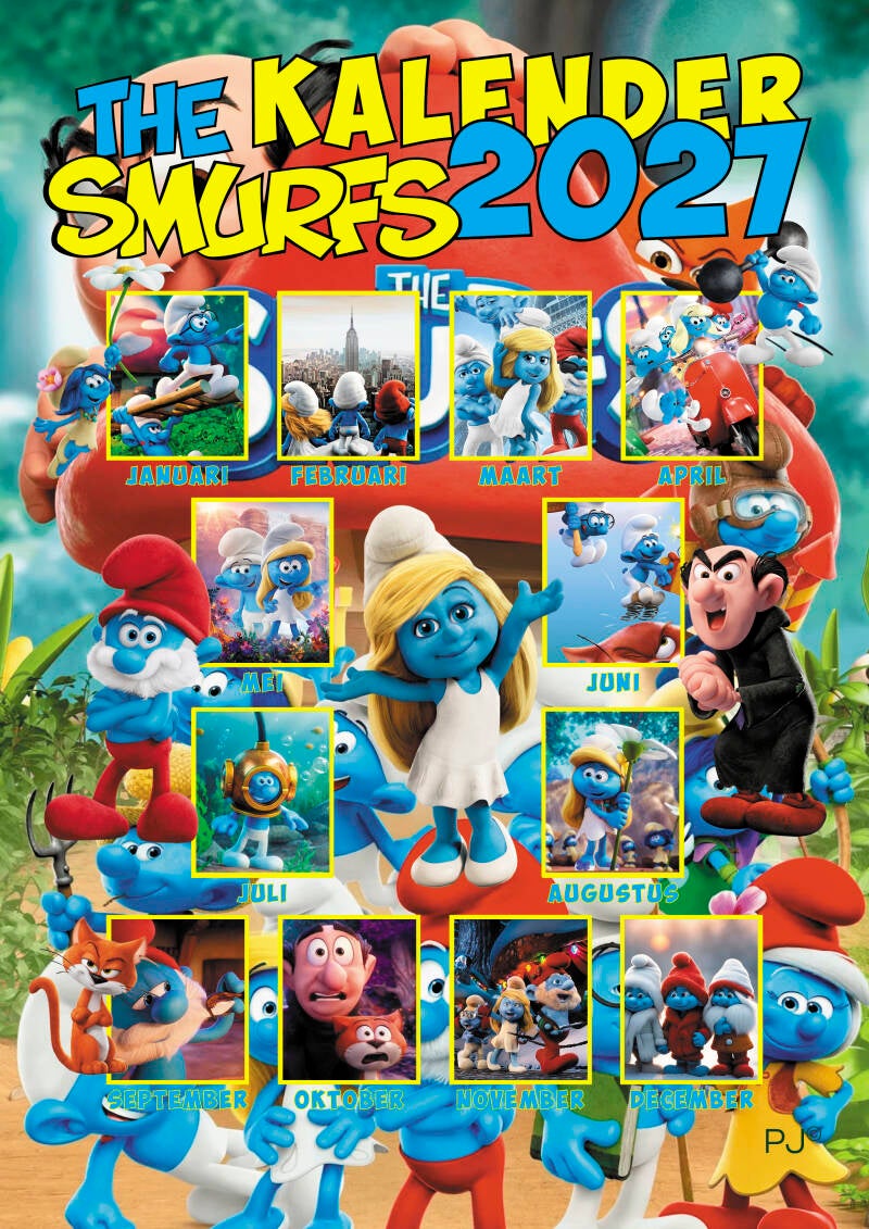 A4 Kalender The.Smurfs.2027