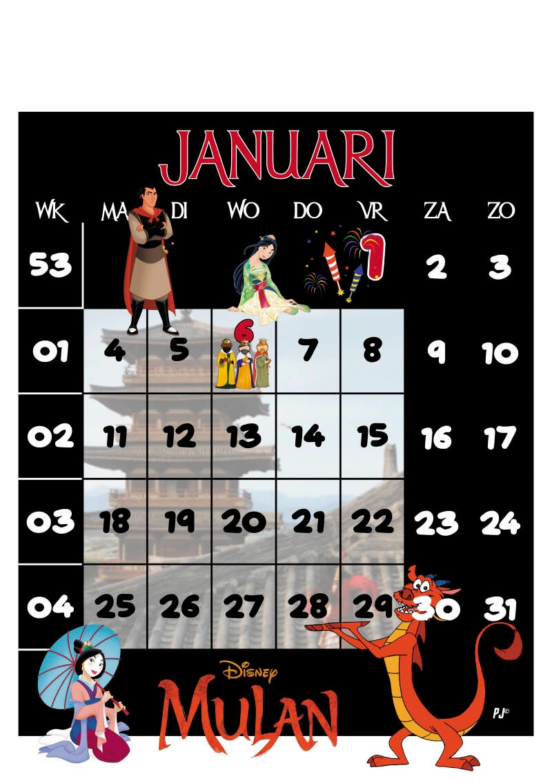 Mulan Kalender 2027