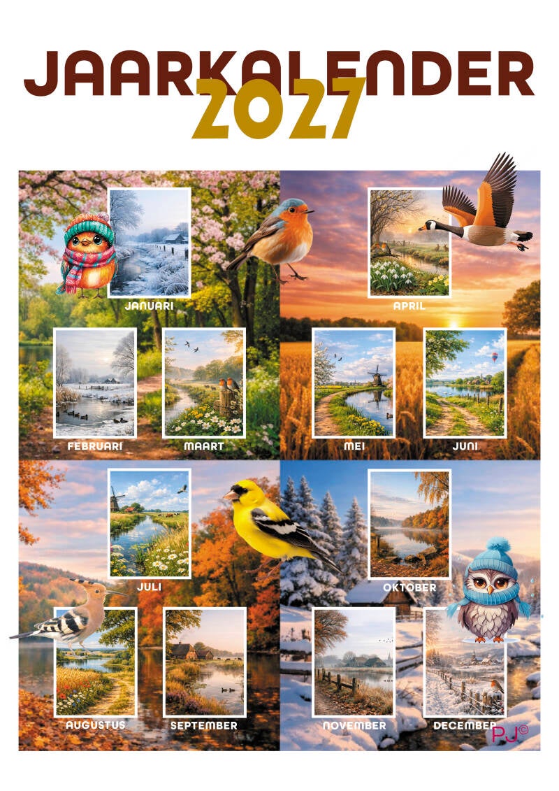 A4 Kalender staan Ai