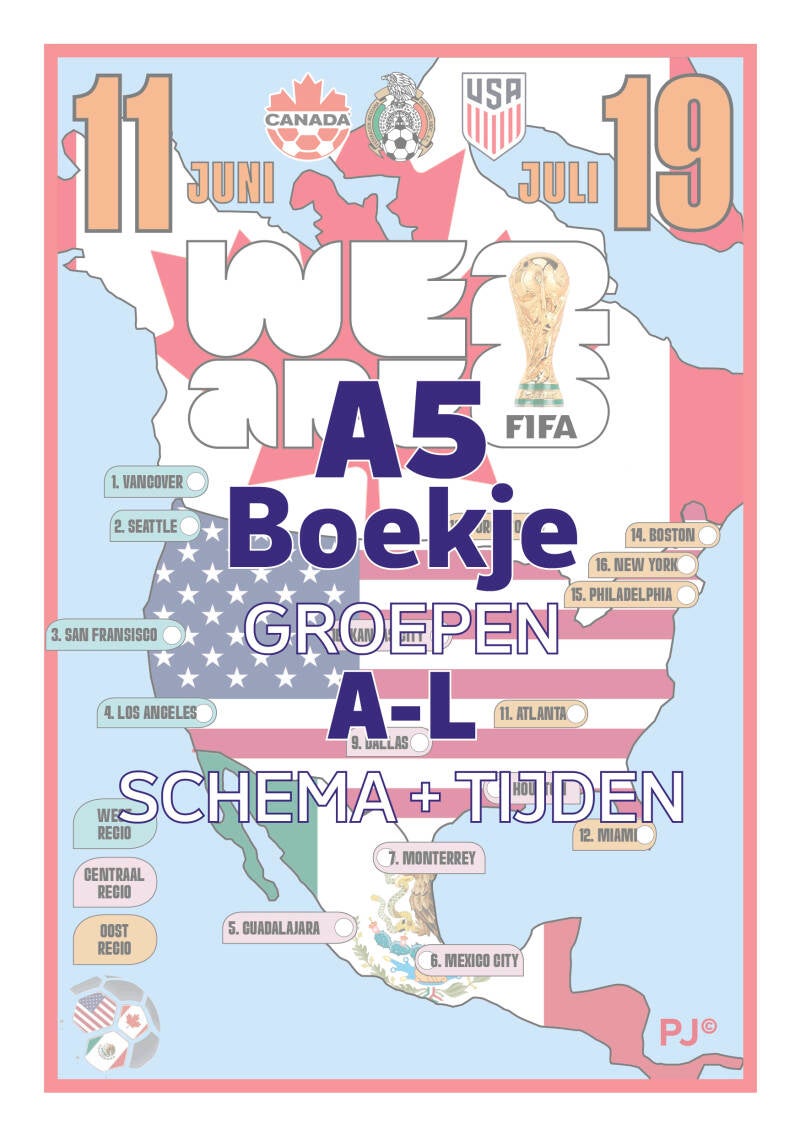 A5 boekje Schema + Tijde
