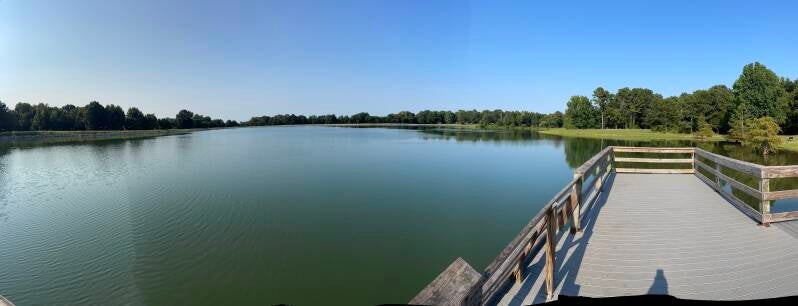 Crowley Ridge - Lake to fish in (ph04) Panorama