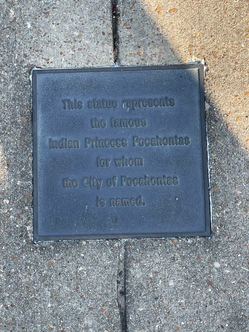 Plaque Pocahantas