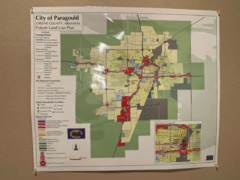 Map of Paragould