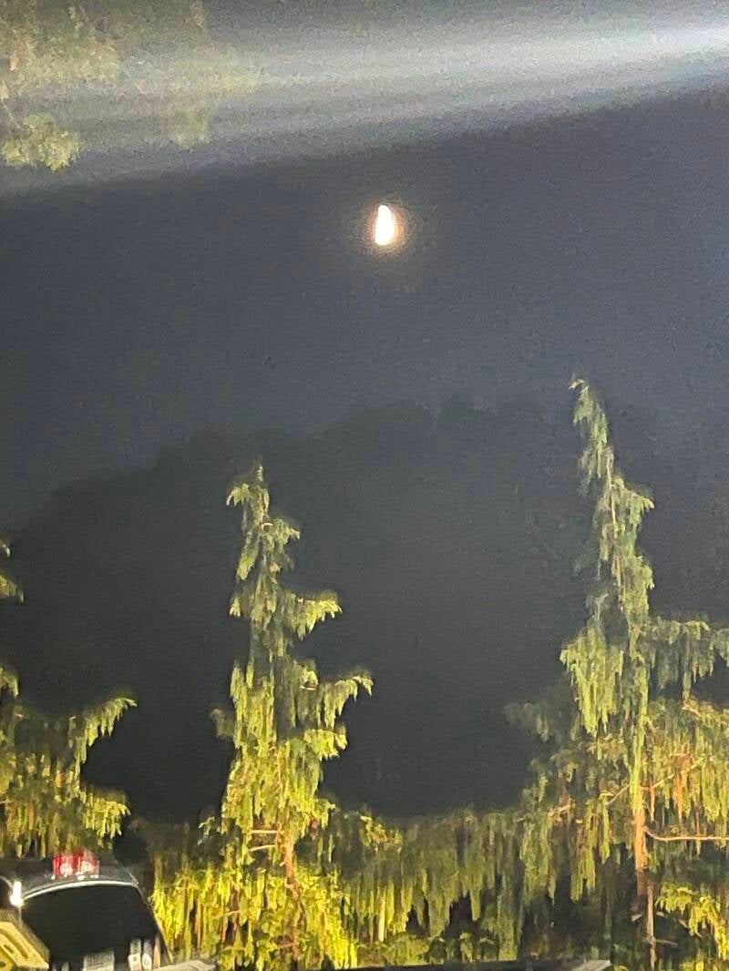 Moon above Restaurant
