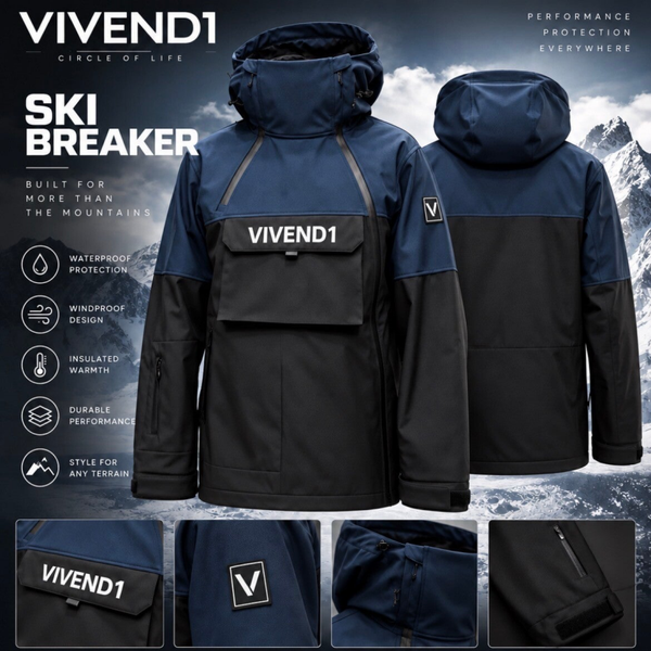 VIVEND1 SKI BREAKER BLU/BLK