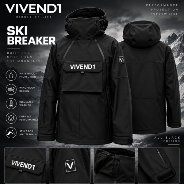 VIVEND1 SKI BREAKER BLK/BLK