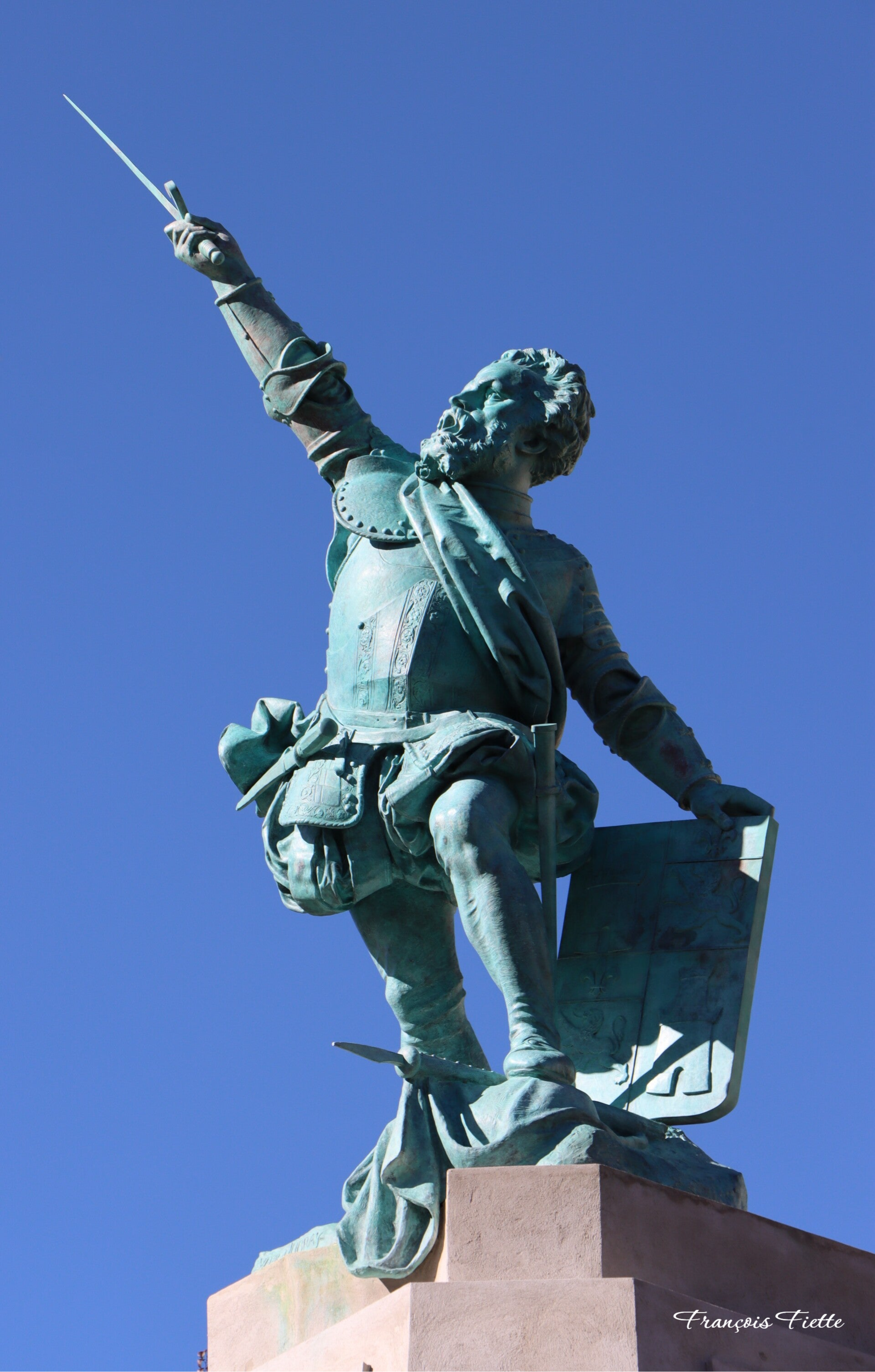 Bastelica - Statue de Sampiero Corso; Copyright François Fiette (2024)