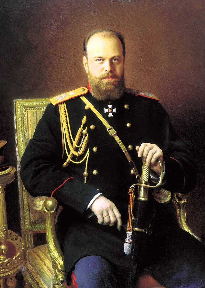 Tsar Alexandre III, par Kramskoi (1886). Domaine public
