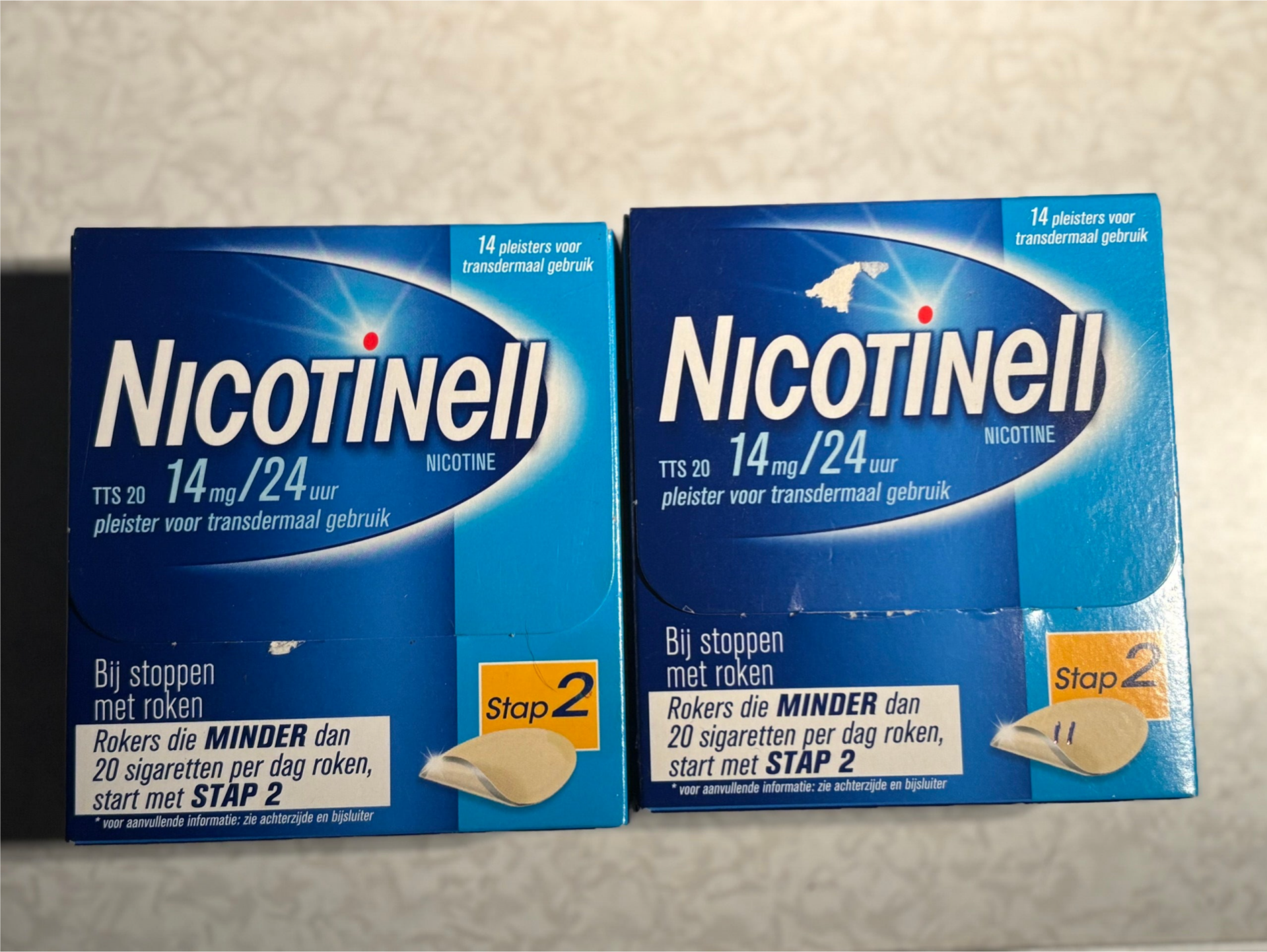 stoppen met roken stap 2, 4 doosjes