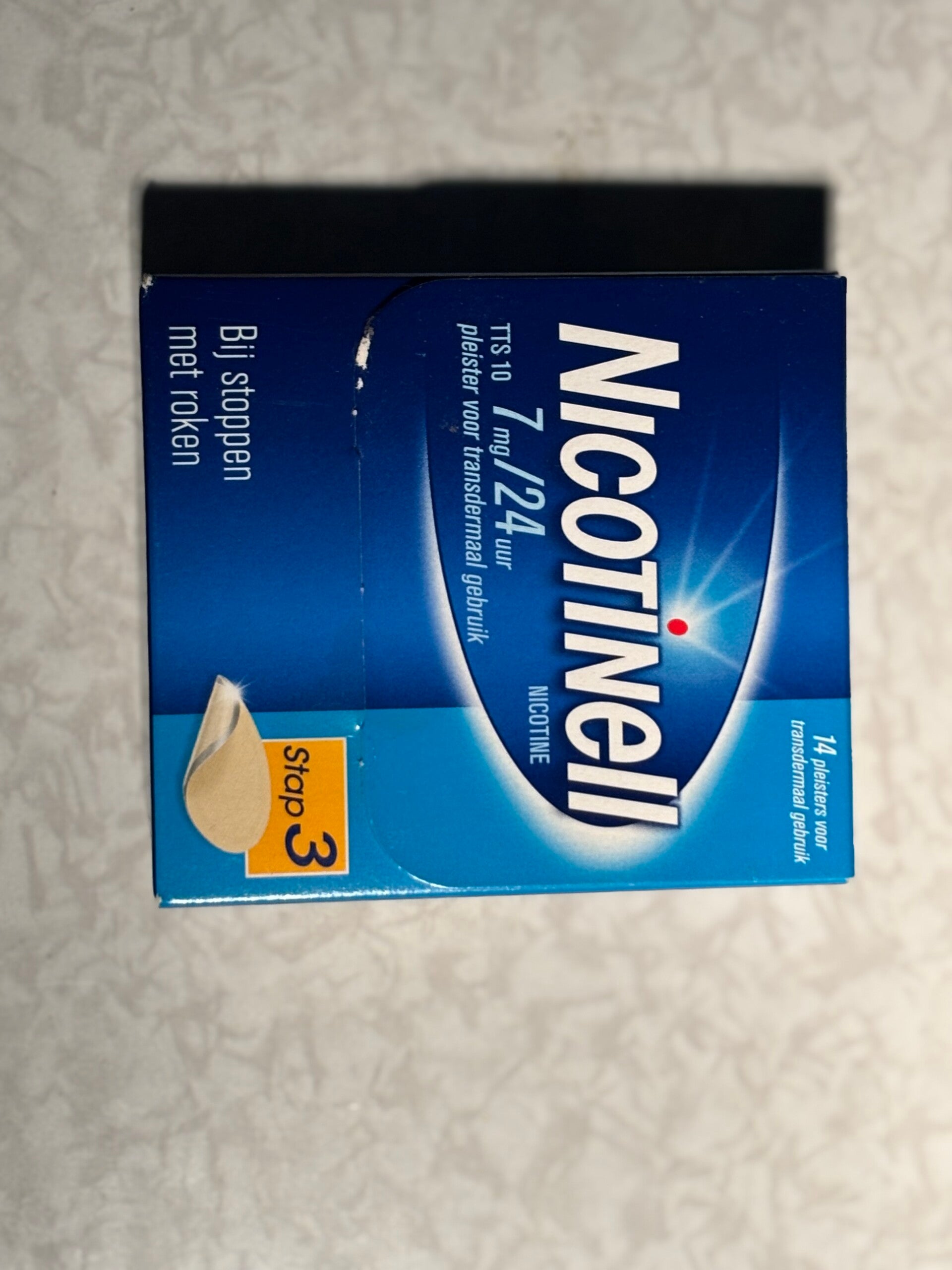 stoppen met roken stap 3, 14 pleisters