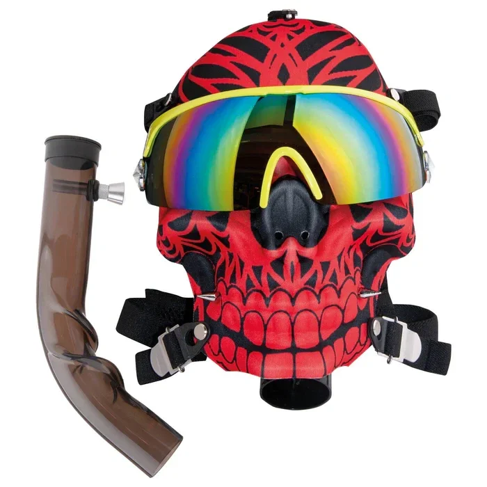 Dreamliner Acrylbong Black With Color Ski Mask