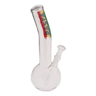 Rasta Regular Glass Bong Bent Shaft 25 cm