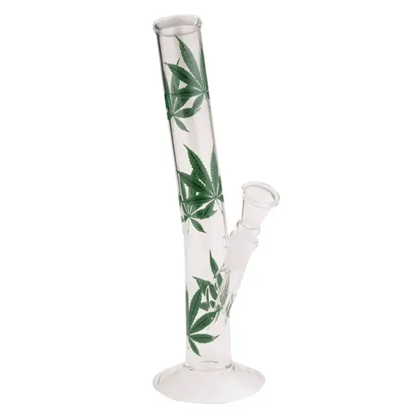 Glass Bong Diagonal Multi Leaf 26 cm 32 mm