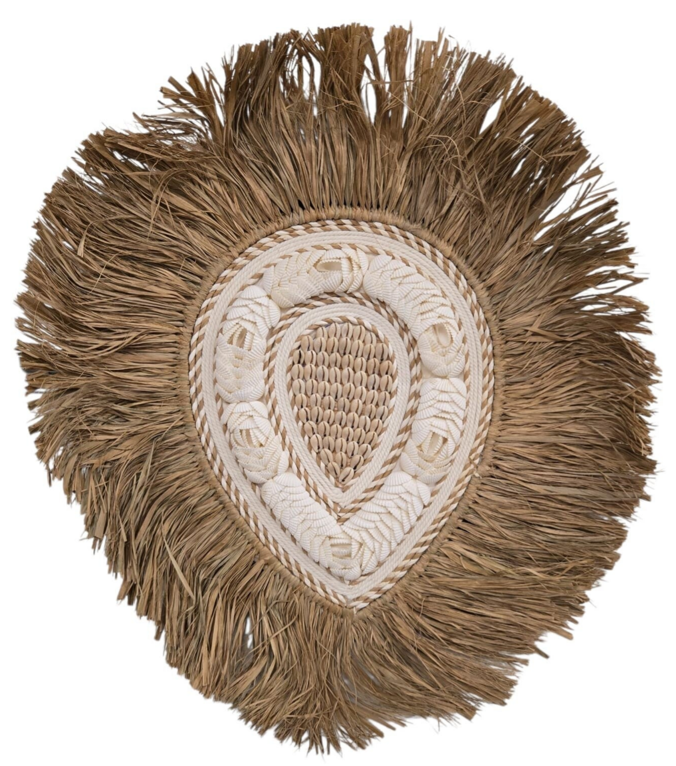 Juju hat raphia et coquillages