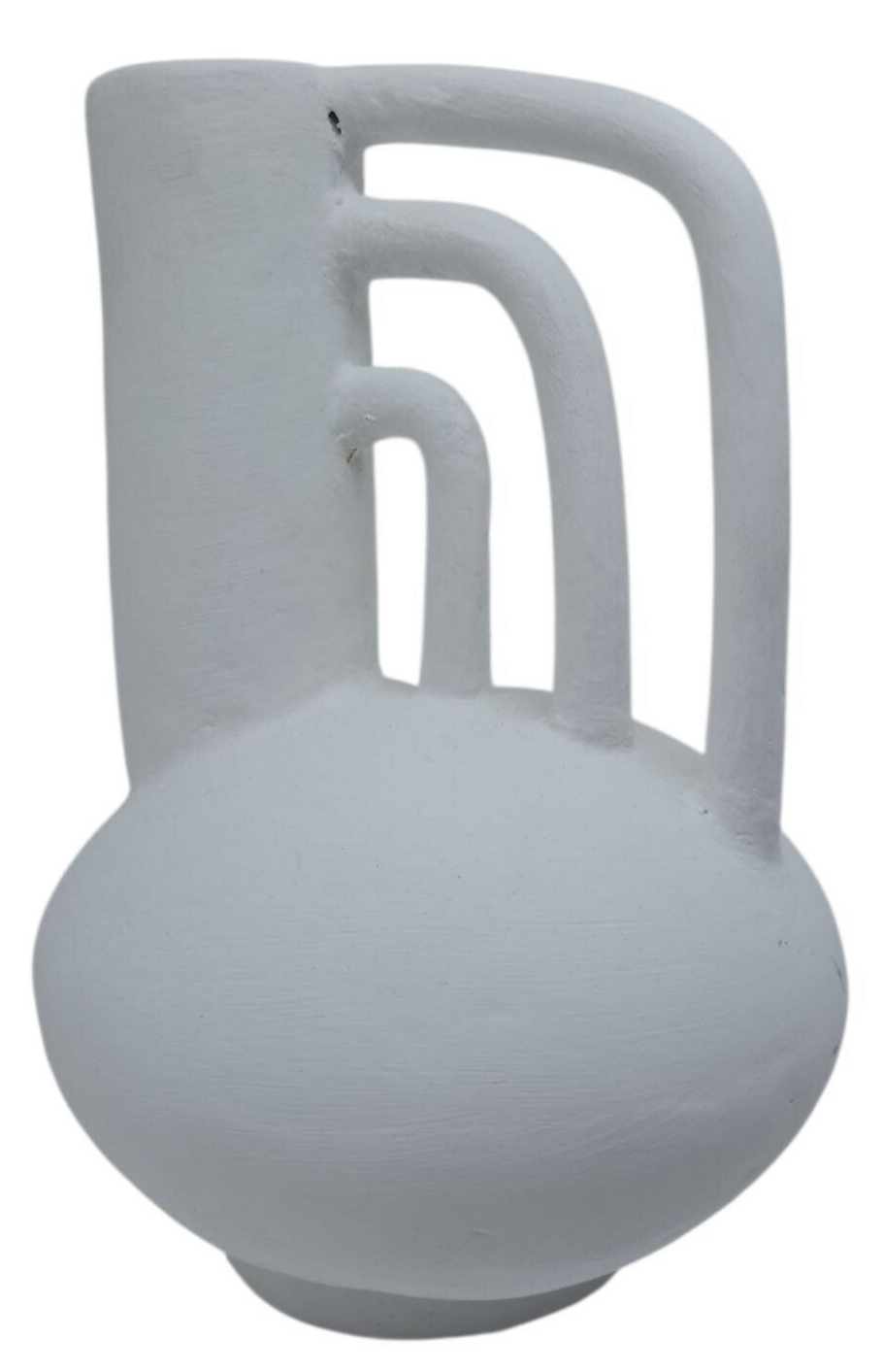 Vase blanc mat avec anses