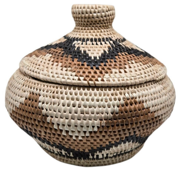 Corbeille en fibres naturelles