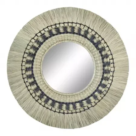 Miroir en jonc de mer