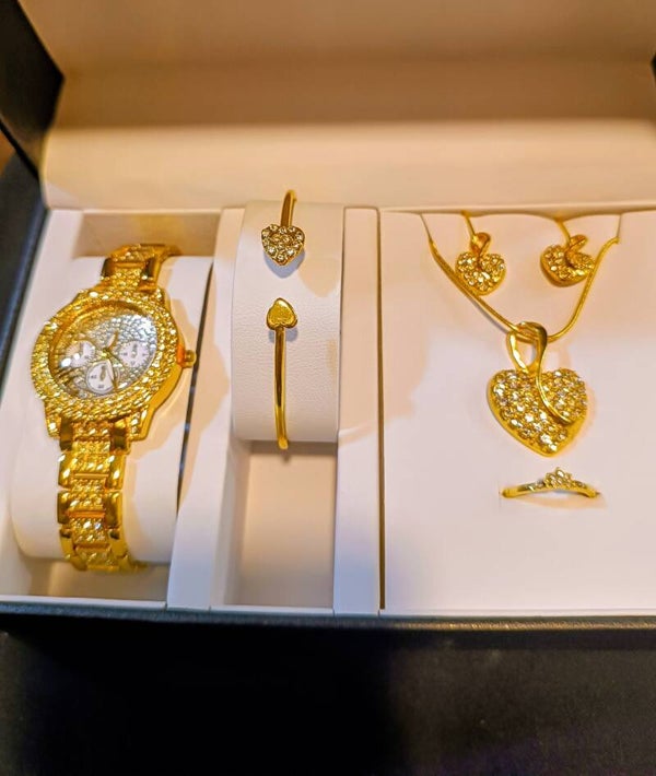 Gold Heart Set