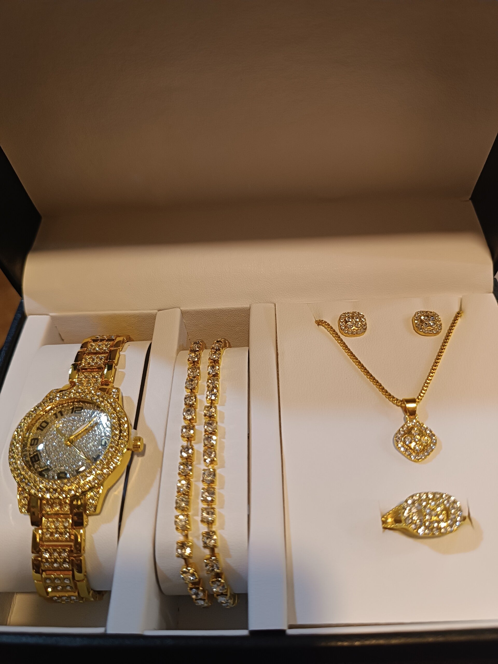 Gold Double Bracelet Set