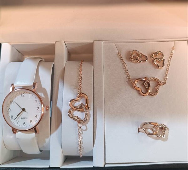 White & Rose Gold Set