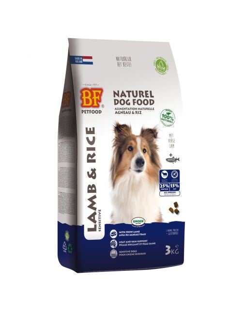 BIOFOOD Geperst Lam&Rijst  4x5Kg= 20Kg Hondenvoer
