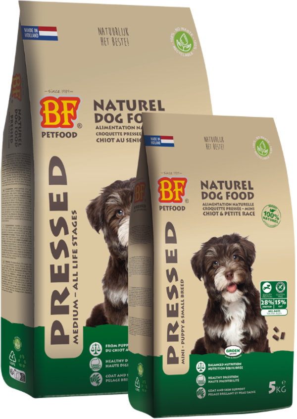 BIOFOOD Geperst Mini - Medium  4x5Kg = 20Kg Hondenvoer