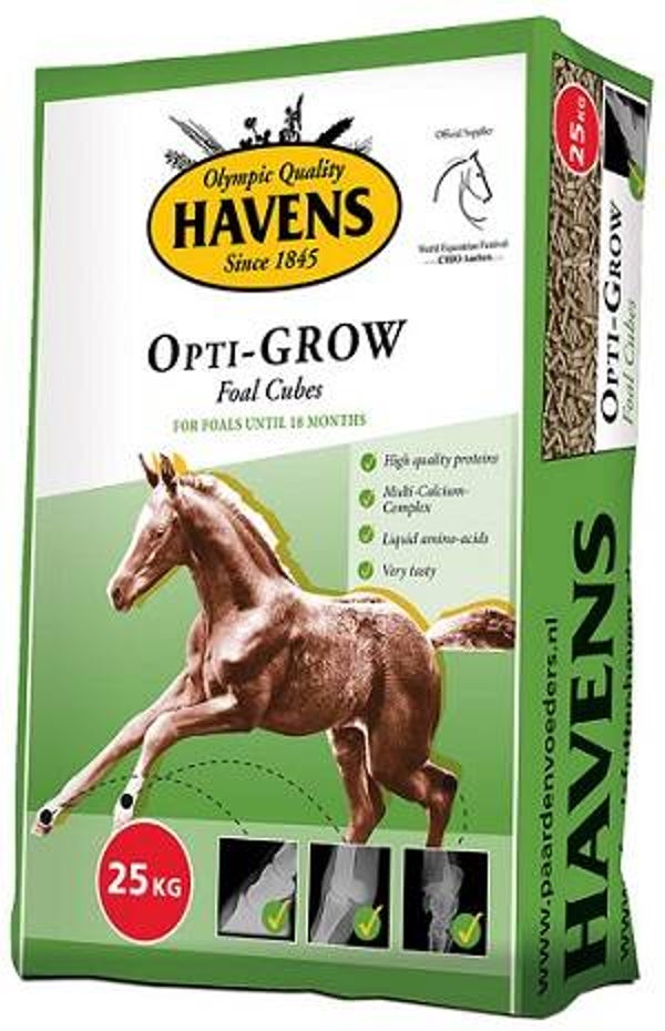 Havens Opti-GROW Veulenkorrel 25Kg