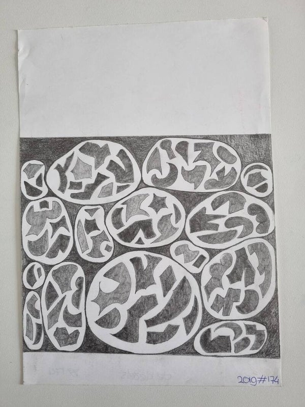 #174 - De Kiezels (A4) - potlood