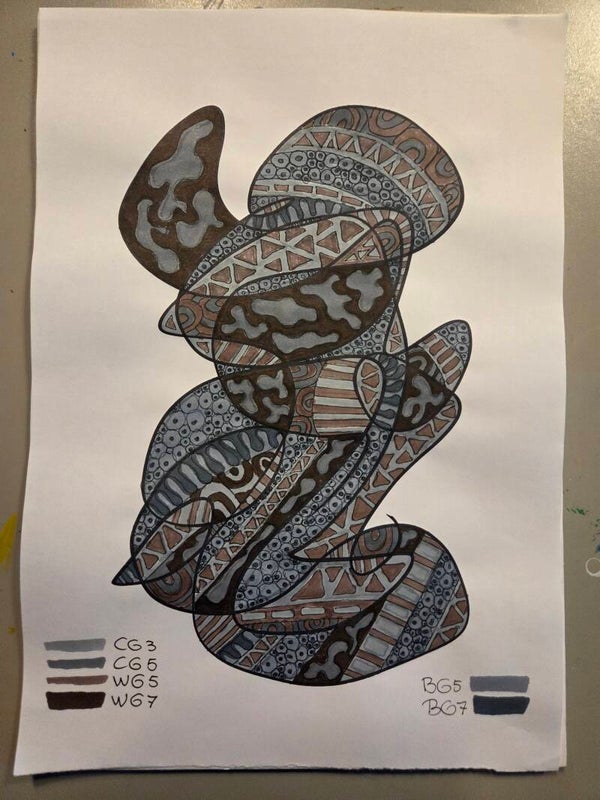 #223 - Orlganic Enigma (tekening, A4)