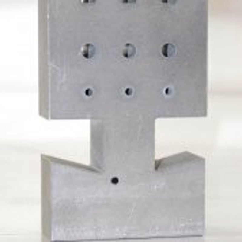 Alu Platte 30 mm Kontur und Bohrungen