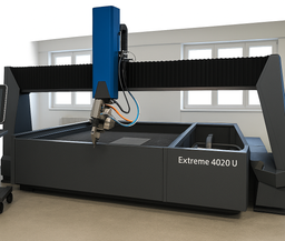 Waterjet Härtel, Extreme, Hochportal, 3 Achsen, 5-Achsen x-y-z-Achse, U-Achse, drehbar, 500 U/min, Rohre schneiden