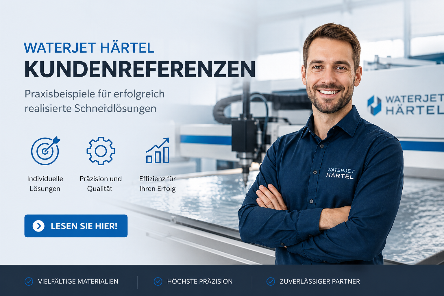Waterjet Härtel Kundenreferenzen, Praxisbeispiele für erfolgreich realisierte Schneidlösungen,