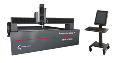 Surpreme easy 3, Wasserstrahlschneidanlage, 1020, 1000x2000 mm, Schneidtisch von 1000 x 2000 mm, Waterjet Härtel, 3 Achsen