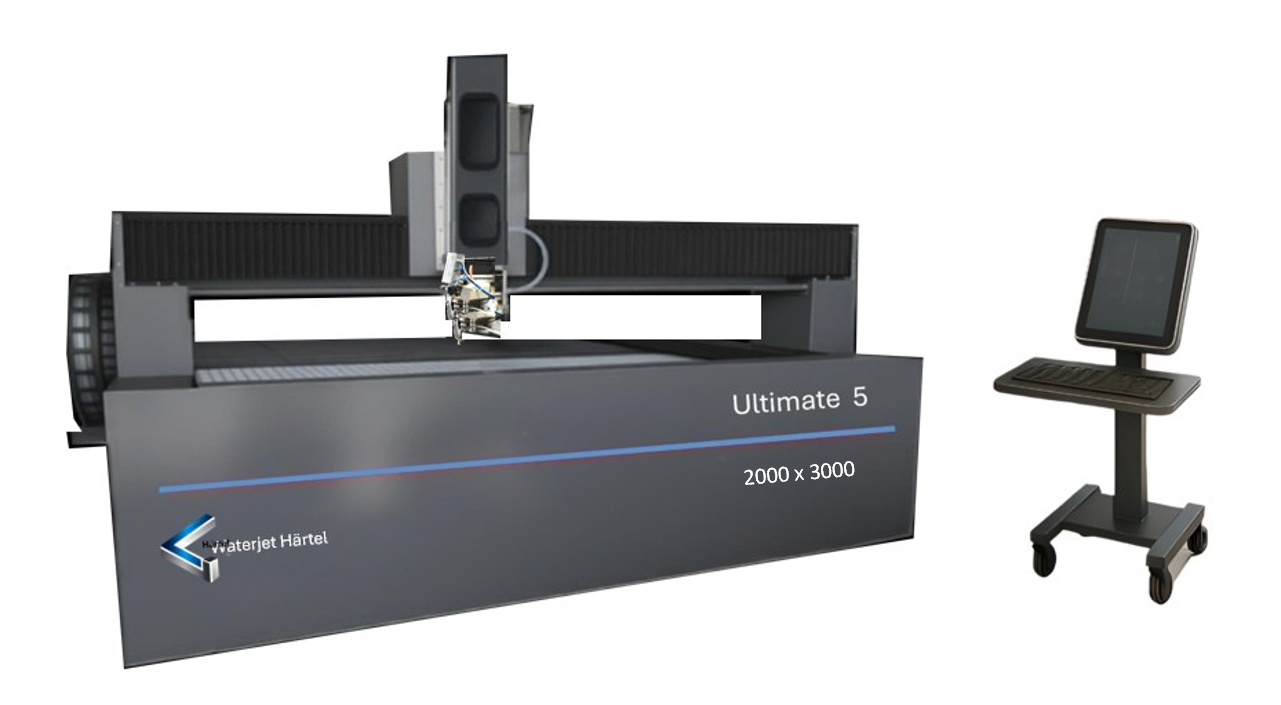 Wasserstrahlschneidanlage Ultimate 5 1020 mit Arbeitstisch 1000x2000 mm