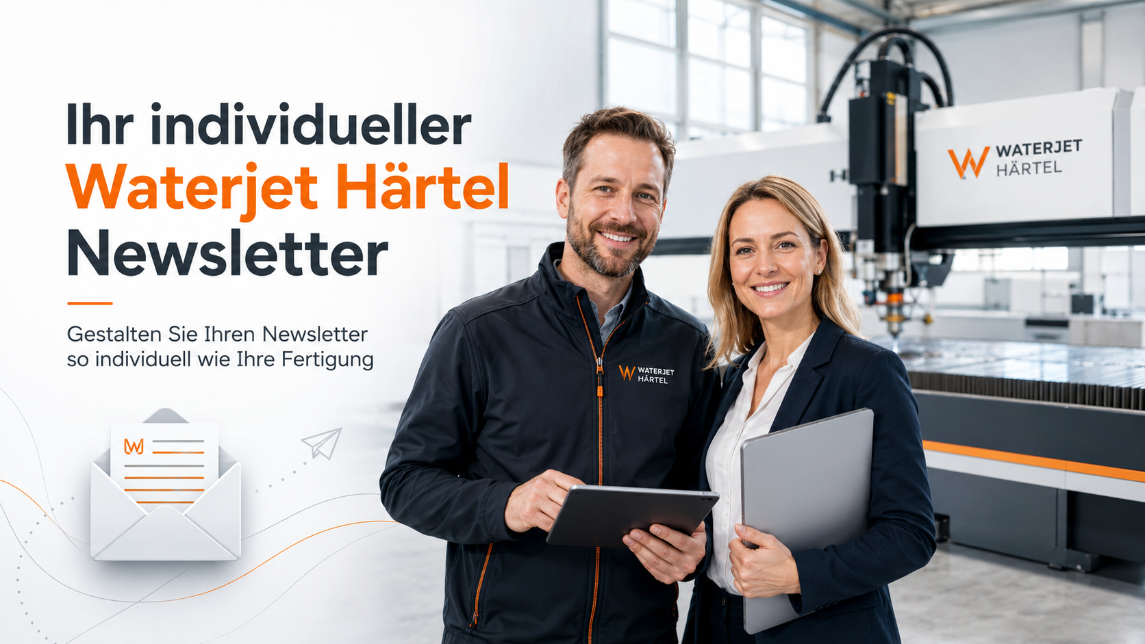 Ihr individueller Newsletter von Waterjet Härtel. Bekommen Sie nur informationen die sie interesssieren