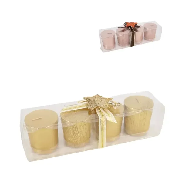 Kaarsjes metallic glitter