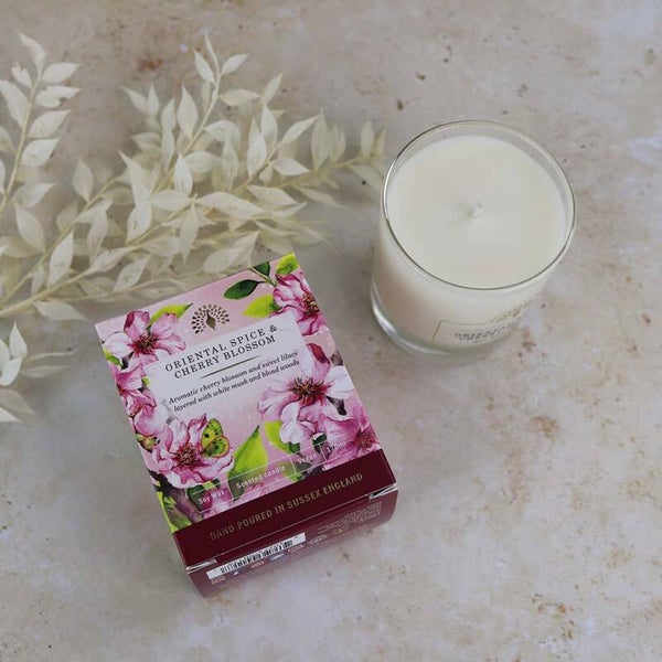 Geurkaars Oriental spice & Cherry Blossom