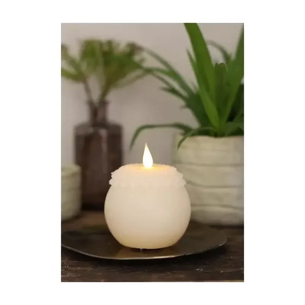 LED kaars parel bloem