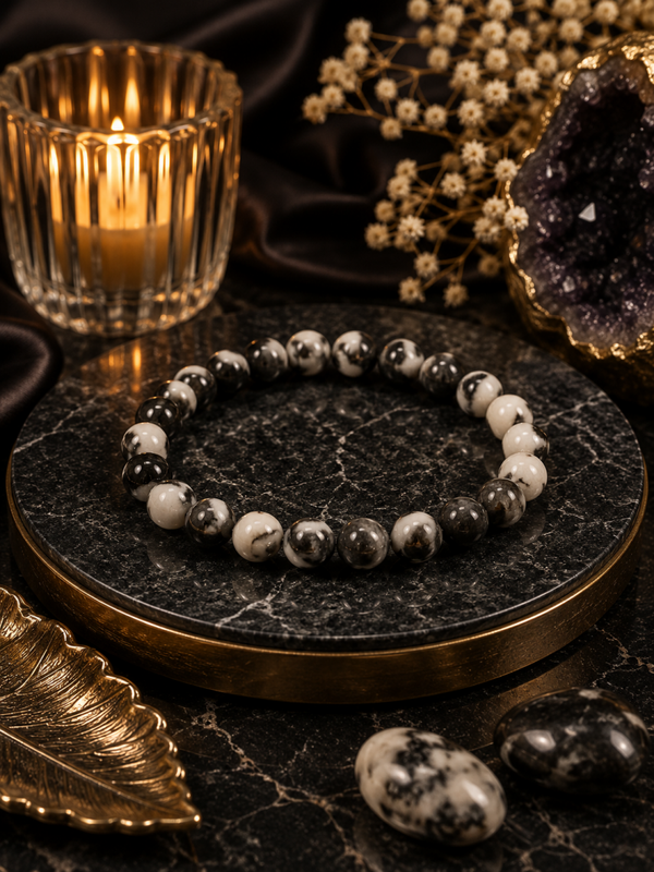 Armband Zebra Jaspis