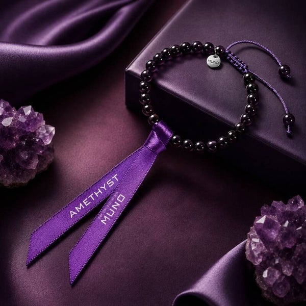 Armband Amethist koord