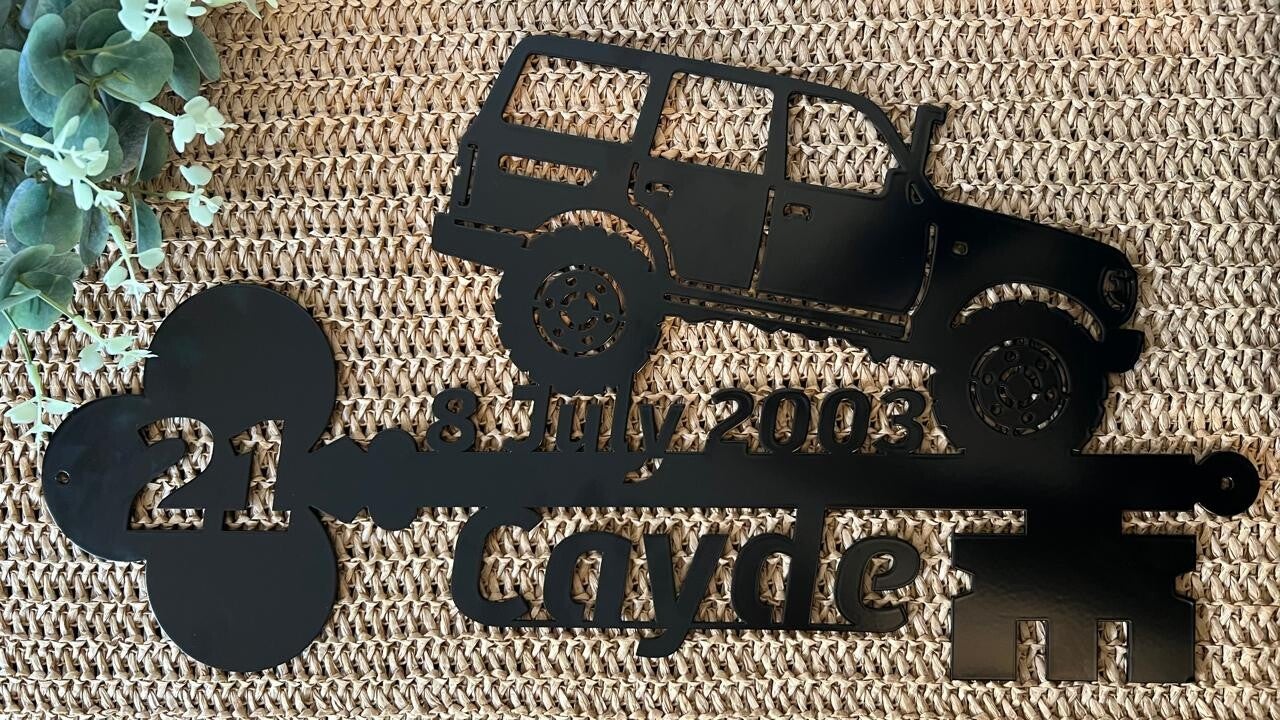 Personalised 21st Birthday Key