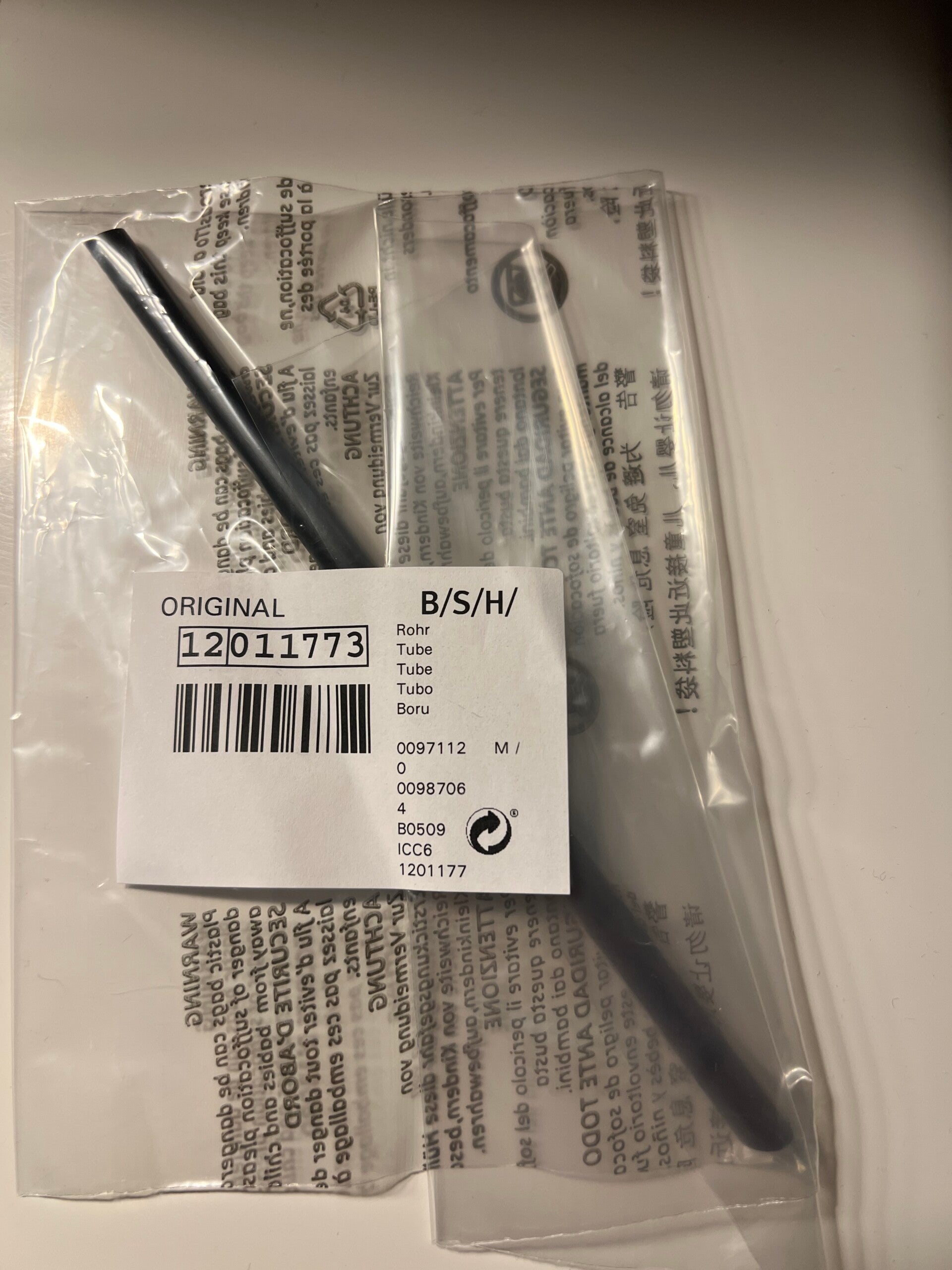 Milchansaugrohr für Siemens EQ 6 Kaffeevollautomaten.