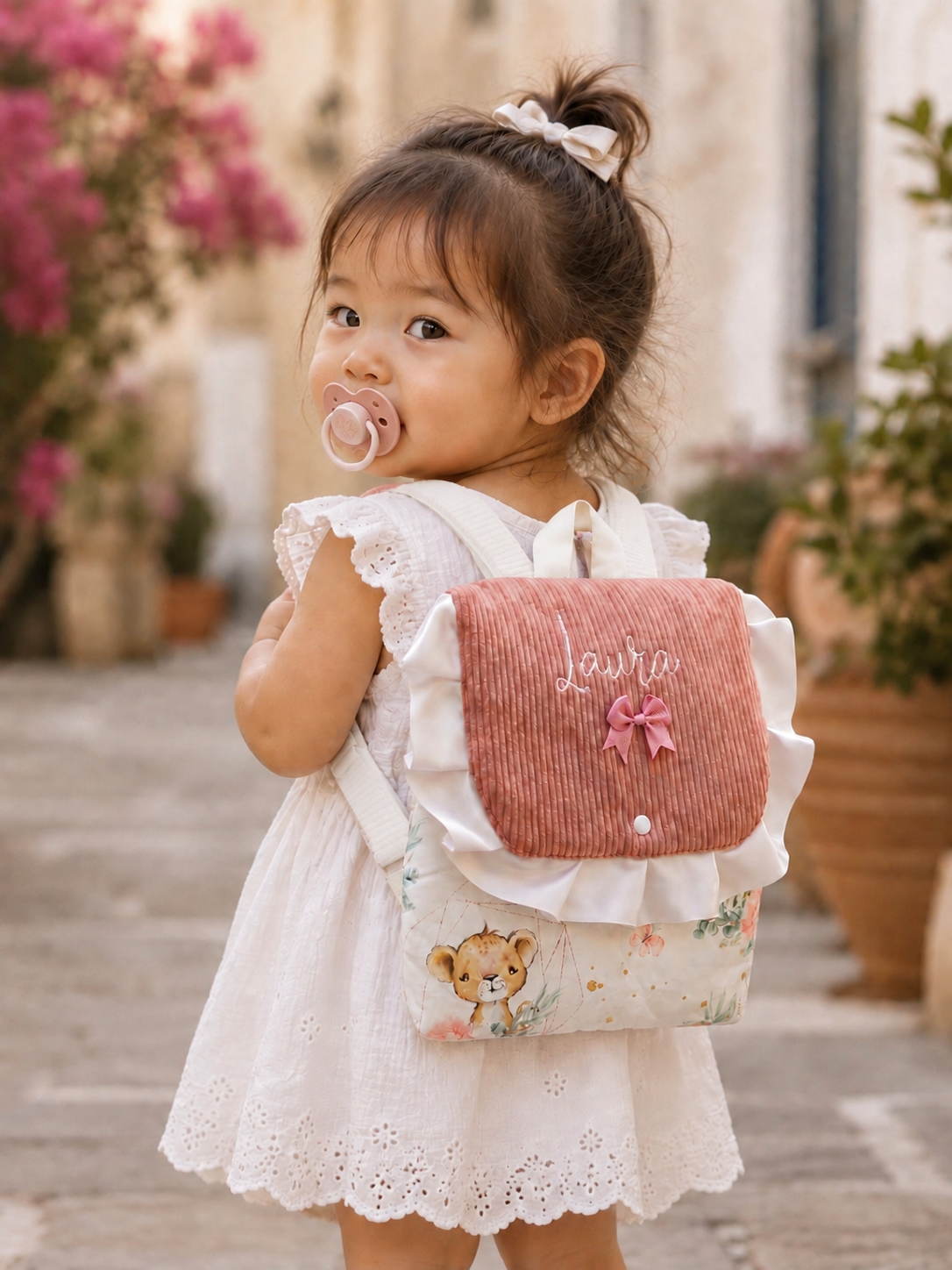Sac à dos crèche ou maternelle FILLE savane modèle 3